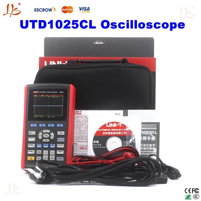 UNI-T UTD 1025C Handheld Digital Oscilloscope 250MHz 200M Sa/s 3.5" LCD 
UNI-T UTD 1025C Handheld Digital Oscilloscope 250MHz 200M Sa/s 3.5" LCD