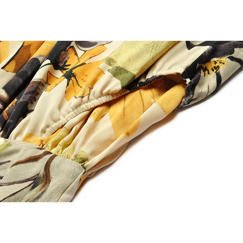 HIGH QUALITY New Fashion 2021 Runway Dress Women's V-Neck short Sleeve Vintage Floral Print Asymmetrical Chiffon Dress
HIGH QUALITY New Fashion 2021 Runway Dress Women's V-Neck short Sleeve Vintage Floral Print Asymmetrical Chiffon Dress