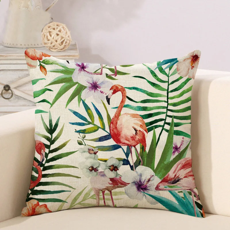 Cartoon Flamingo Covers for Decorative Cushions Cases Tropical Jungle Home Decor Cushion Cover Parrot Plant Sofa Pillow Case
Cartoon Flamingo Covers for Decorative Cushions Cases Tropical Jungle Home Decor Cushion Cover Parrot Plant Sofa Pillow Case