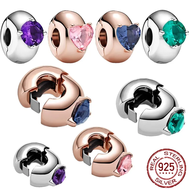 New 925 Sterling Silver Beads 4 Colors Sparkling Charm Luxury Beads Fit Original Pandora Bracelet Women Jewelry Making Gift
New 925 Sterling Silver Beads 4 Colors Sparkling Charm Luxury Beads Fit Original Pandora Bracelet Women Jewelry Making Gift