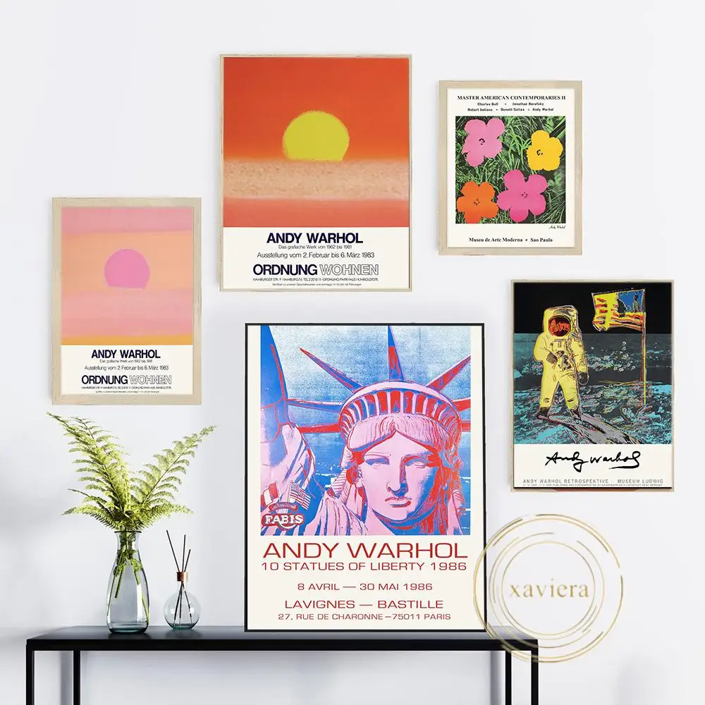Andy Warhol Retro Poster Abstract Sunset Scenery Flowers Astronaut Statue Wall Art Posters and Prints Home Decoration Exhibition 
Andy Warhol Retro Poster Abstract Sunset Scenery Flowers Astronaut Statue Wall Art Posters and Prints Home Decoration Exhibition