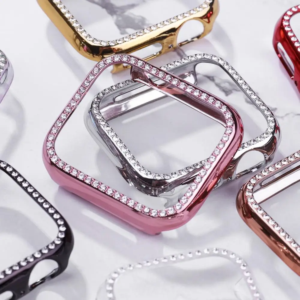 Diamond Bumper Protective Case for Apple Watch Cover Series 6 SE 54321 38MM 42MM For Iwatch 40mm 44mm watch bracelet accessories
Diamond Bumper Protective Case for Apple Watch Cover Series 6 SE 54321 38MM 42MM For Iwatch 40mm 44mm watch bracelet accessories