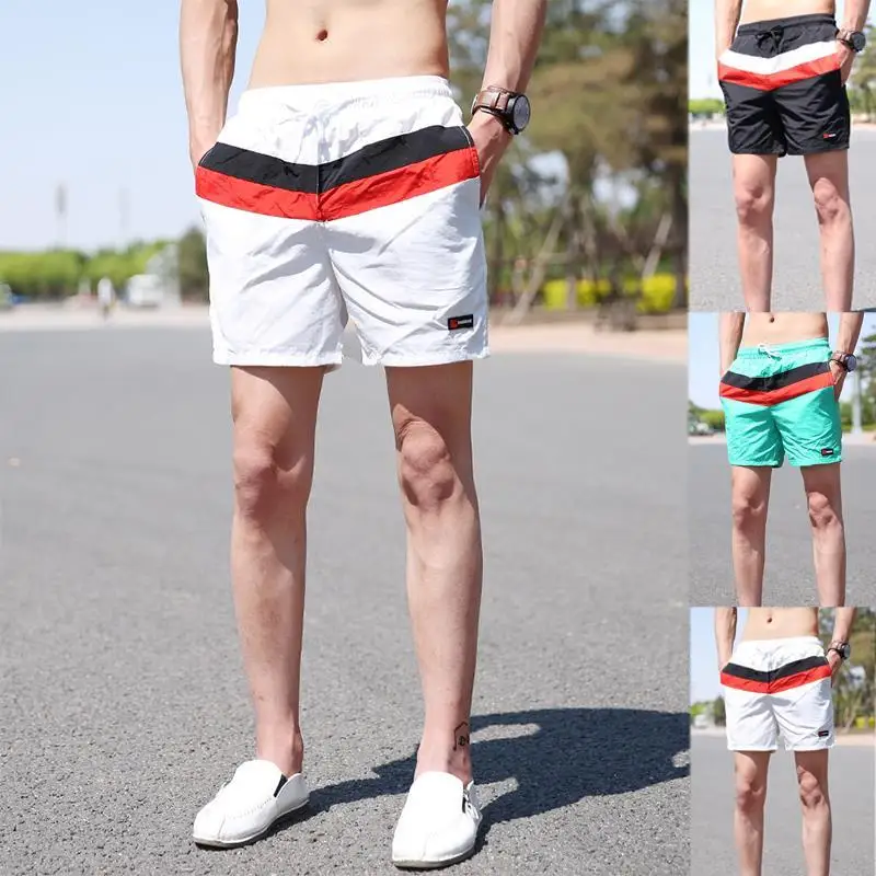 Net red same shorts men's couple's 3-piece pants social spirit guy's slim 5-piece pants trend color stripe beach pants
Net red same shorts men's couple's 3-piece pants social spirit guy's slim 5-piece pants trend color stripe beach pants