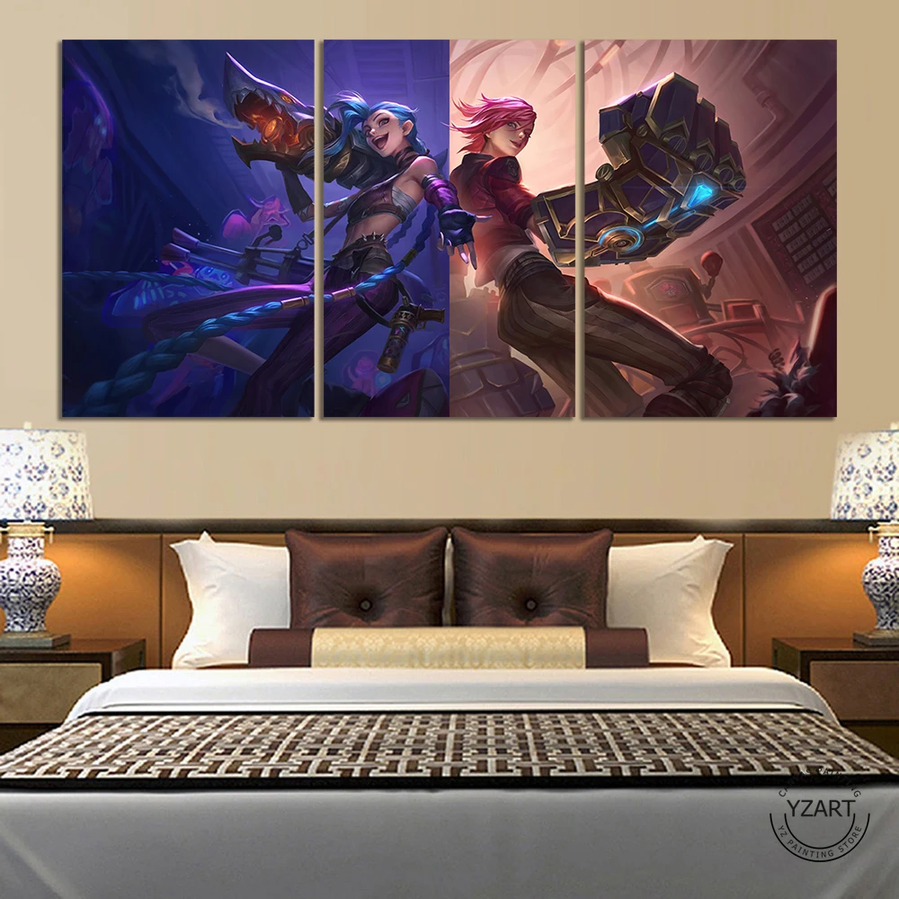 LOL Arcane Video Game Poster for Room Decor 3 Piece Unframed Game Painting Game Art Home Decor Canvas Painting Gift
LOL Arcane Video Game Poster for Room Decor 3 Piece Unframed Game Painting Game Art Home Decor Canvas Painting Gift