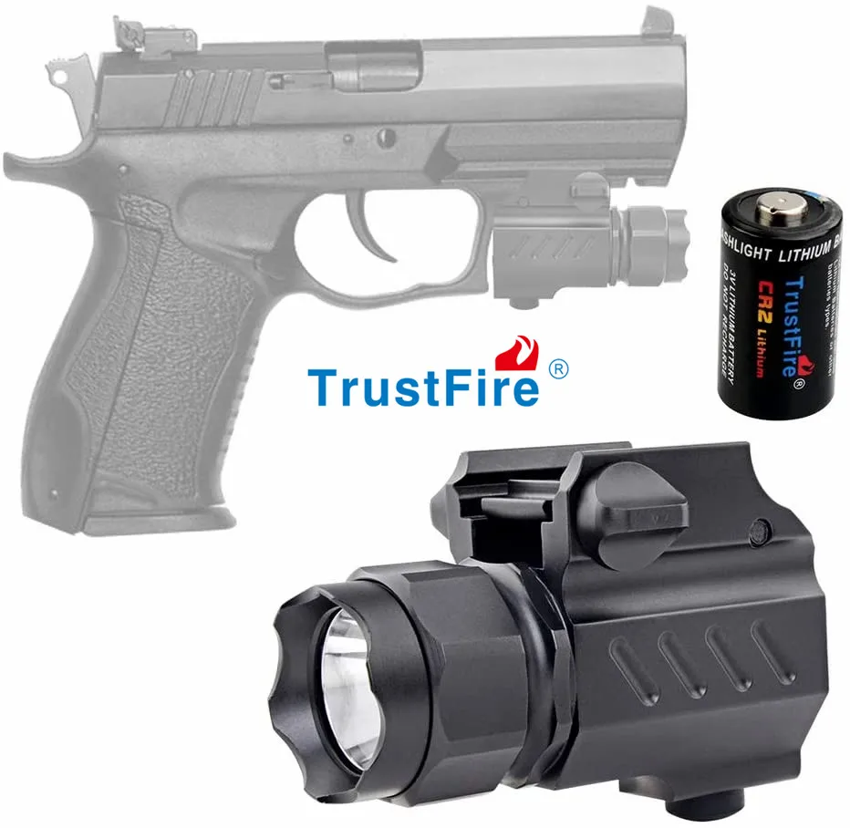 TrustFire G01 фонасветильник для пистолета 210 лм 2 режима тактический фонарь Glock 17 19 21 22 и