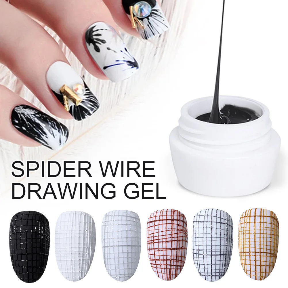 Spider Wire Drawing Gel UV Glue Gel Spider Web Varnish Painting Liner Nail Art DIY Design Manicure Nail Polish
Spider Wire Drawing Gel UV Glue Gel Spider Web Varnish Painting Liner Nail Art DIY Design Manicure Nail Polish