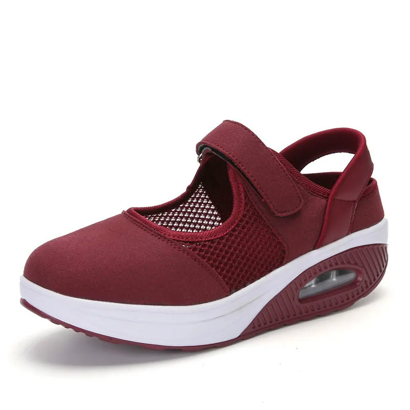 Дышащая сетчатая обувь с воздушной подушкой, женская обувь на плоской платформе, повседневная женская обувь
Дышащая сетчатая обувь с воздушной подушкой, женская обувь на плоской платформе, повседневная женская обувь