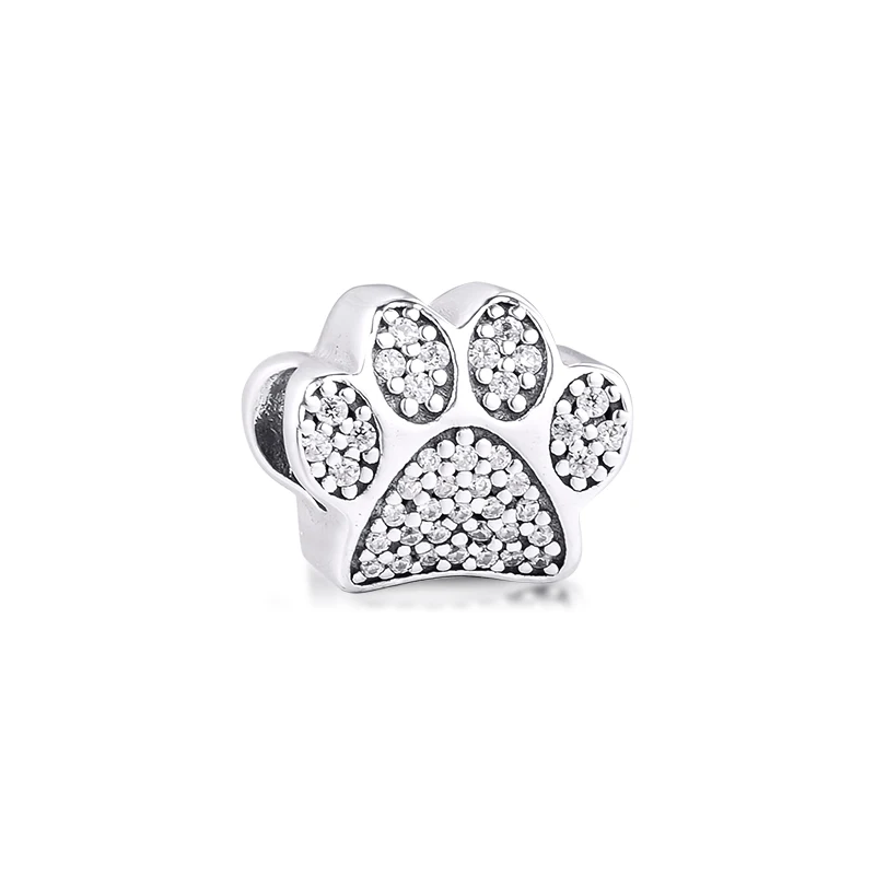 Genuine 952 Sterling Silver Paw Prints Charms Beads Fits Europe Bracelet Women Jewelry DIY Making Party Gift kralen Wholesale
Genuine 952 Sterling Silver Paw Prints Charms Beads Fits Europe Bracelet Women Jewelry DIY Making Party Gift kralen Wholesale