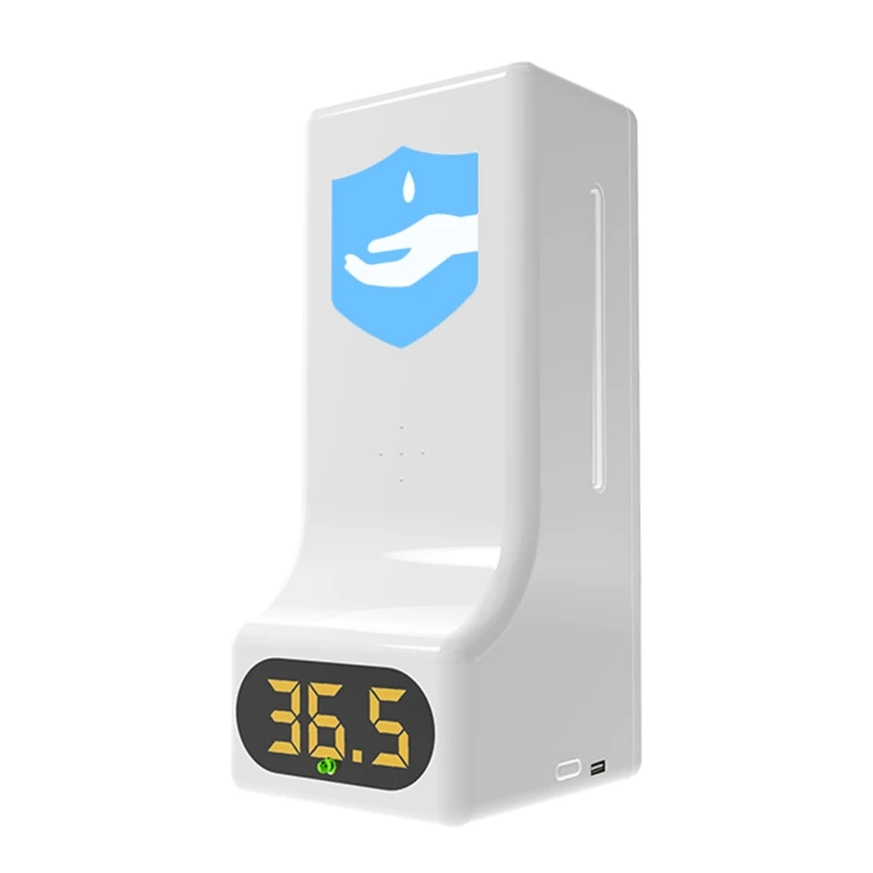 2 in 1 Automatic Soap Dispenser Wall-Mounted Infrared Thermometer Soap Dispenser K3KA
2 in 1 Automatic Soap Dispenser Wall-Mounted Infrared Thermometer Soap Dispenser K3KA