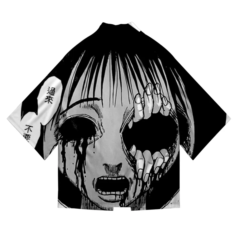 Anime Junji Ito Kimono Samurai Costume Japanese Warring States Style Kimono Men Women Cardigan Kimonos Hip Hop Haori Yukata Tops
Anime Junji Ito Kimono Samurai Costume Japanese Warring States Style Kimono Men Women Cardigan Kimonos Hip Hop Haori Yukata Tops