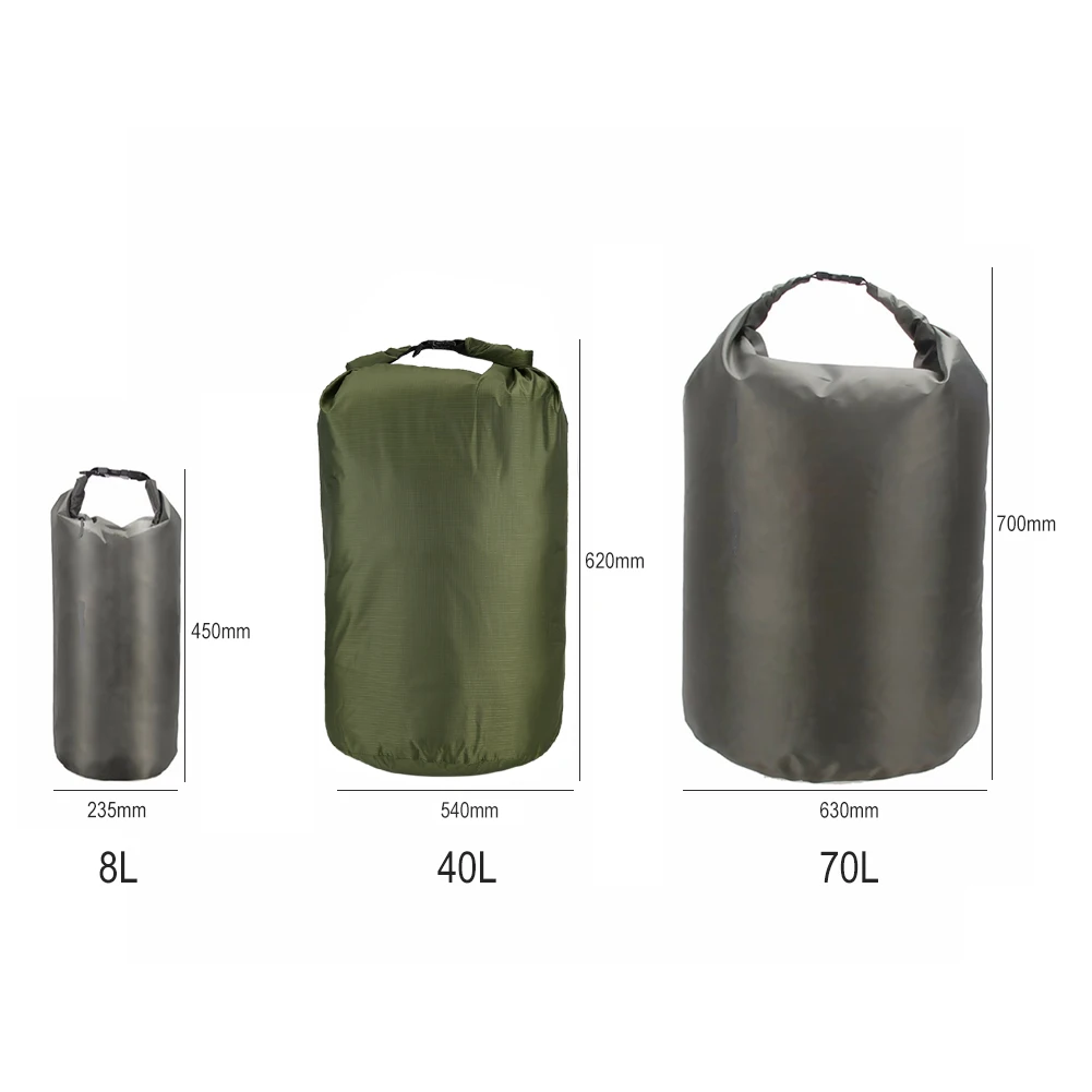 8/40/70L Moisture-proof River Trekking Bags Clothing Storage High-capacity Drifting Packs Outdoor Waterproof Bags
8/40/70L Moisture-proof River Trekking Bags Clothing Storage High-capacity Drifting Packs Outdoor Waterproof Bags
