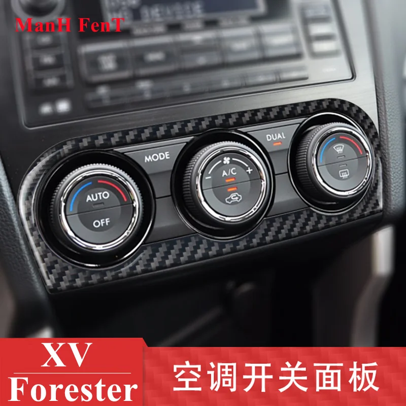 Панель переключателя кондиционера для Subaru XV Forester, Наклейка 3D из натурального углеродного волокна для украшения интерьера
Панель переключателя кондиционера для Subaru XV Forester, Наклейка 3D из натурального углеродного волокна для украшения интерьера