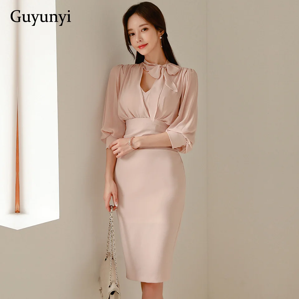 Pink Office Lady Dress 2022 Spring Simple High Waist Chiffon Stitching Five-Point Sleeve Temperament Elegant Party Dress Women
Pink Office Lady Dress 2022 Spring Simple High Waist Chiffon Stitching Five-Point Sleeve Temperament Elegant Party Dress Women
