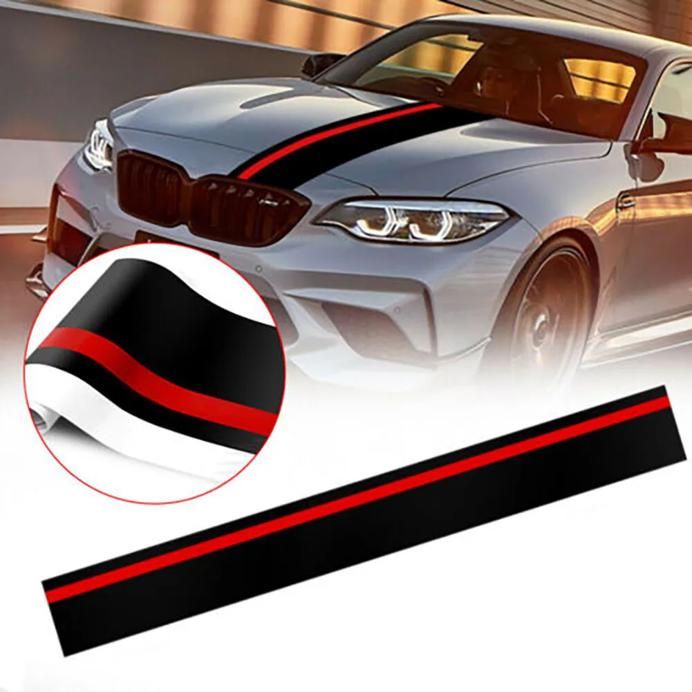 Matte Black Red Rally Car Sticker Stripes Racing Styling Car Body Front Hood Trim Strip Decal For BMW Mercedes Honda Jeep Mazda
Matte Black Red Rally Car Sticker Stripes Racing Styling Car Body Front Hood Trim Strip Decal For BMW Mercedes Honda Jeep Mazda
