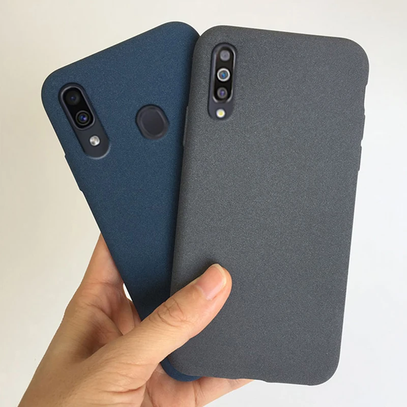 Матовый чехол с песочным камнем для Samsung Galaxy A30S A50S A10S A20S A40S однотонный мягкий