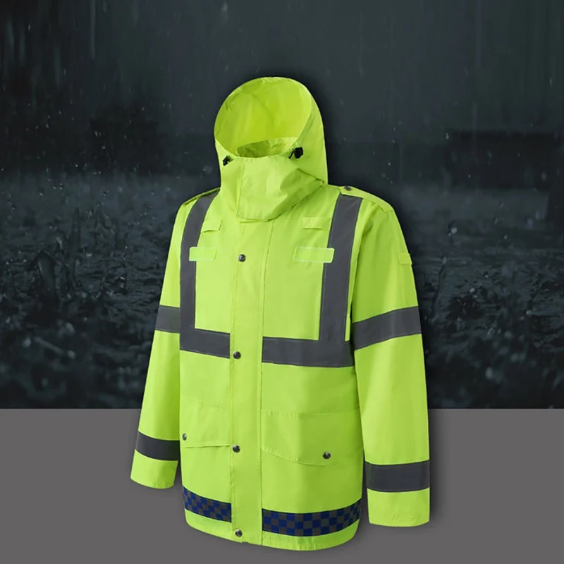 Reflective Raincoat Traffic Construction Environmental Separate Raincoat Suit High Visibility Windproof Waterproof Outdoor Suit
Reflective Raincoat Traffic Construction Environmental Separate Raincoat Suit High Visibility Windproof Waterproof Outdoor Suit