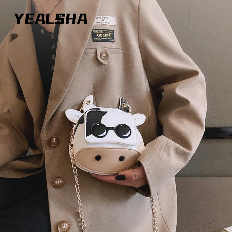 2021 New Fashion Chain Small Bag Lady Messenger Crossbody Bag Cute Cow Pu Leather Shoulder Bag Women's Bag
2021 New Fashion Chain Small Bag Lady Messenger Crossbody Bag Cute Cow Pu Leather Shoulder Bag Women's Bag