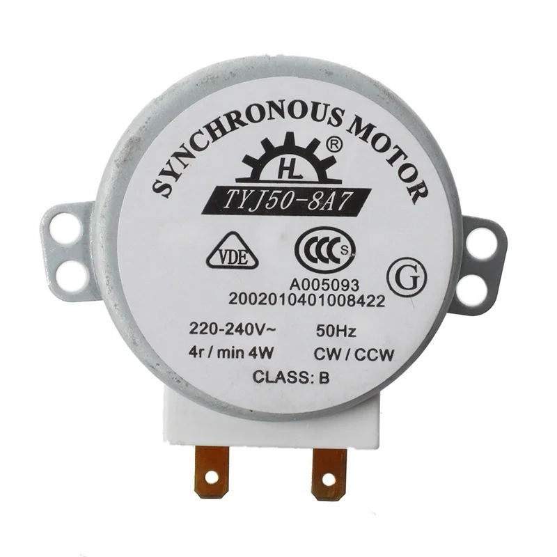 Мини синхронный мотор для печи miniwave AC 220 240V 4W 4RPM|Двигатель постоянного тока DC| |