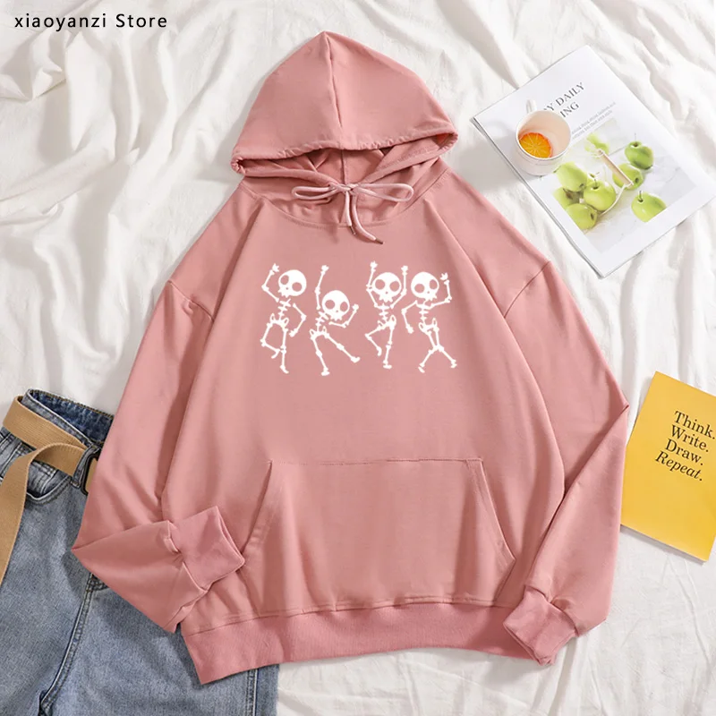 Skeleton Halloween hoodies Women Skull Rock Graphic sportswear pullovers Girls Cool Woman sweatshirts Kawaii Camiseta Mujer
Skeleton Halloween hoodies Women Skull Rock Graphic sportswear pullovers Girls Cool Woman sweatshirts Kawaii Camiseta Mujer