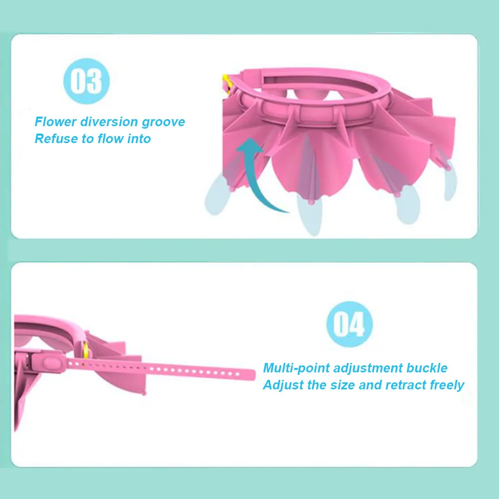 2pcs Adjustable Size Kids Shower Cap Ears Eyes Protection Bathing Hat Soft Infants Elastic Visor Hair Shield Waterproof Safety
2pcs Adjustable Size Kids Shower Cap Ears Eyes Protection Bathing Hat Soft Infants Elastic Visor Hair Shield Waterproof Safety