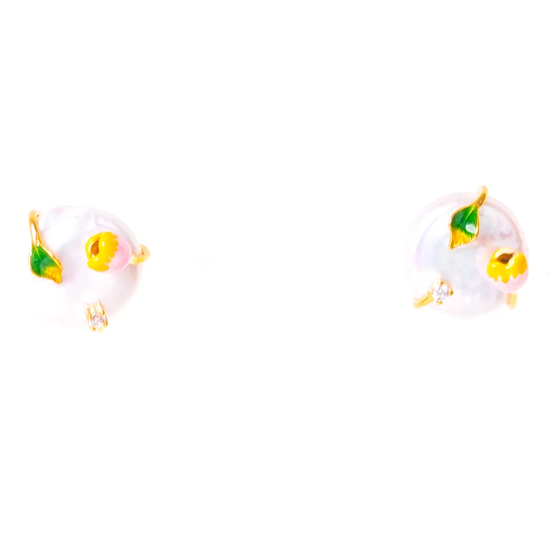Vanssey Fashion Jewelry Flower Bud Enamel Natural Baroque Pearl Cubic Zircon Stud Earrings Party Accessories for Women 2020 New
Vanssey Fashion Jewelry Flower Bud Enamel Natural Baroque Pearl Cubic Zircon Stud Earrings Party Accessories for Women 2020 New