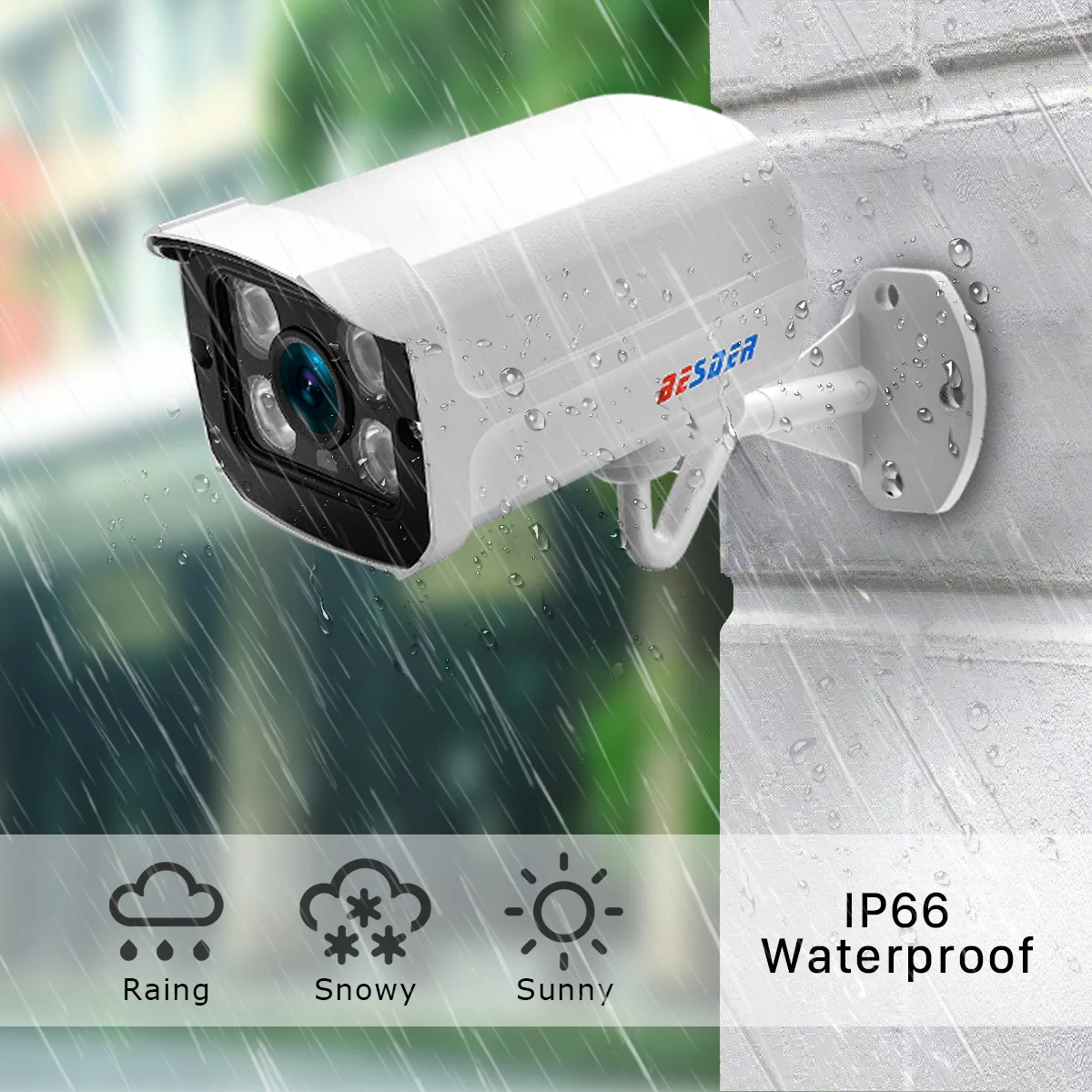 4K 8MP 4MP Ultra HD Audio H.265 POE IP-камера AI Обнаружение движения Водонепроницаемая