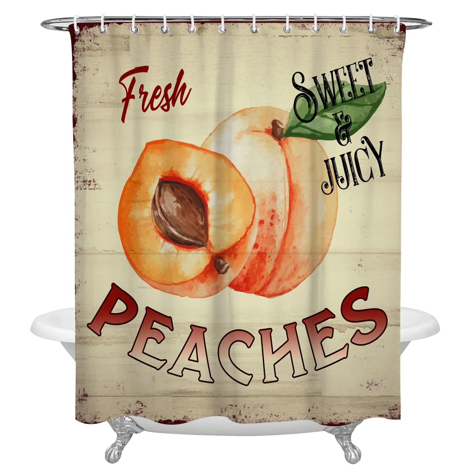 Peach Wood Grain Retro Shower Curtain Home Bathroom Decor Shower Curtain Waterproof Christmas Shower Curtain
Peach Wood Grain Retro Shower Curtain Home Bathroom Decor Shower Curtain Waterproof Christmas Shower Curtain