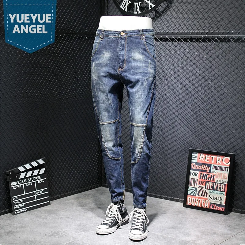 Autumn Mens Denim Harem Pants Loose Fit Pencil Pants Fashion Patchwork Straight Jeans Men Winter Fleece Jeans Large Size 40 42
Autumn Mens Denim Harem Pants Loose Fit Pencil Pants Fashion Patchwork Straight Jeans Men Winter Fleece Jeans Large Size 40 42