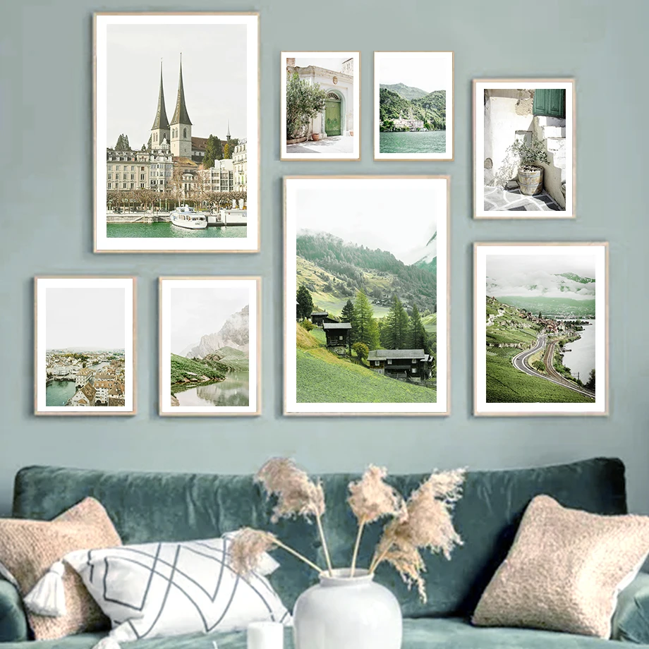 Switzerland Nature Green Mountain Lake Boat Wall Art Canvas Painting Nordic Poster And Prints Wall Picture For Living Room Decor
Switzerland Nature Green Mountain Lake Boat Wall Art Canvas Painting Nordic Poster And Prints Wall Picture For Living Room Decor