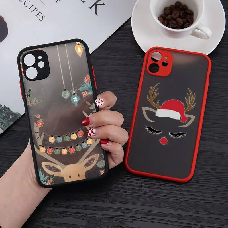 christmas Phone Case matte transparent For red iPhone 7 8 x xs xr 11 12 pro plus mini max Clear Funda
christmas Phone Case matte transparent For red iPhone 7 8 x xs xr 11 12 pro plus mini max Clear Funda