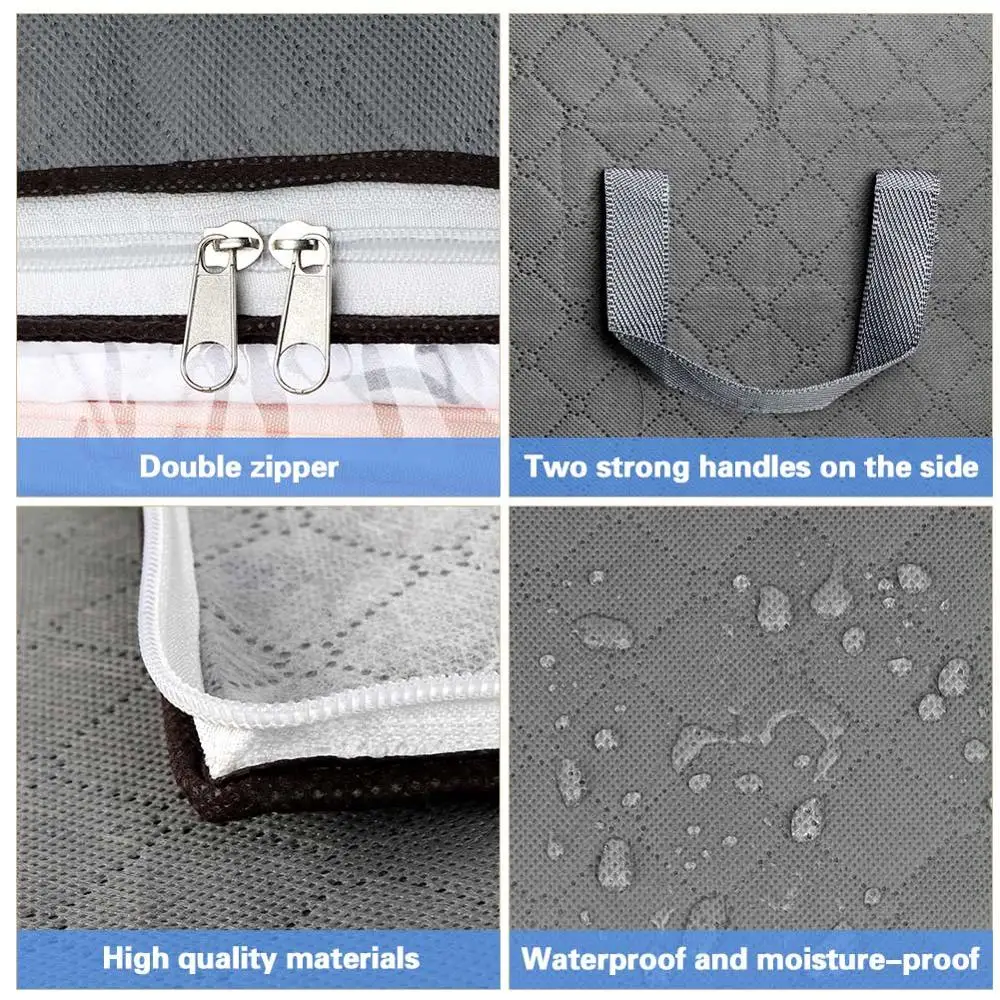 Foldable Storage Bag Clothes Organizer Waterproof Oxford Clear Window Clothing Wardrobe Organizer Home Non-Woven Storage Box
Foldable Storage Bag Clothes Organizer Waterproof Oxford Clear Window Clothing Wardrobe Organizer Home Non-Woven Storage Box