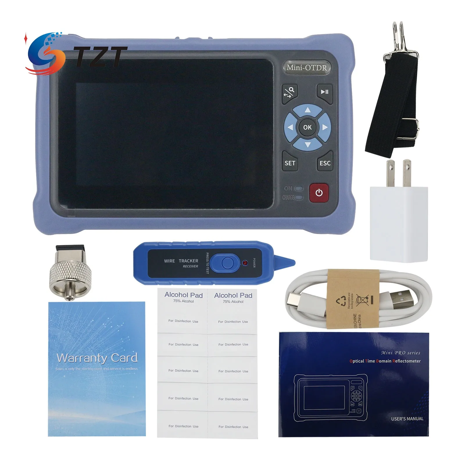 TZT OTDR-4000D/S Mini-OTDR 100 км комплект оптического рефлектометра времени 1310 нм/1550 нм 26 дБ/24 дБ с сенсорным экраном
TZT OTDR-4000D/S Mini-OTDR 100 км комплект оптического рефлектометра времени 1310 нм/1550 нм 26 дБ/24 дБ с сенсорным экраном