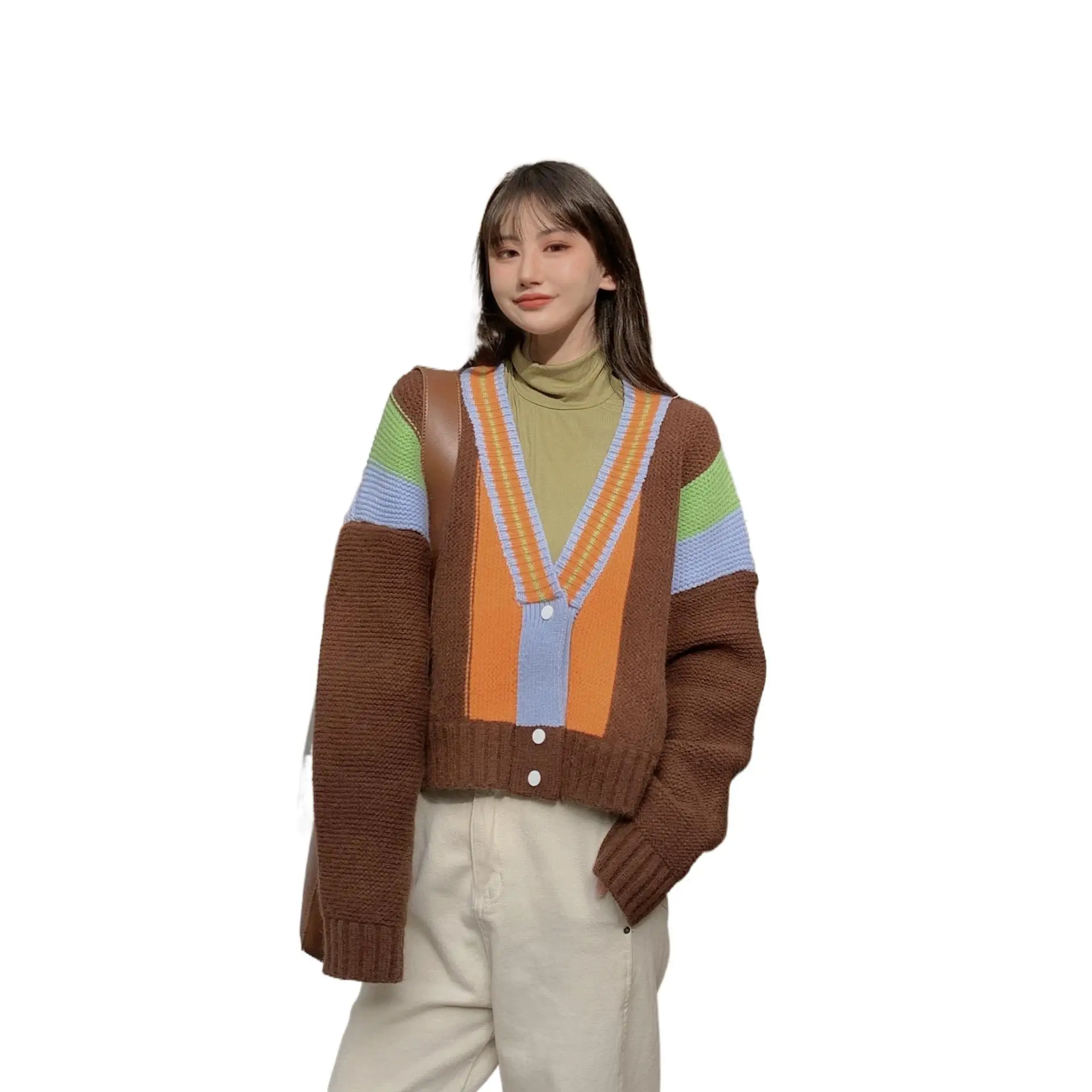 Vintage Women Autumn Winter Women Pullovers And Sweaters Jumper Preppy Style V Neck Soft Warm Female Knitted Sweater
Vintage Women Autumn Winter Women Pullovers And Sweaters Jumper Preppy Style V Neck Soft Warm Female Knitted Sweater
