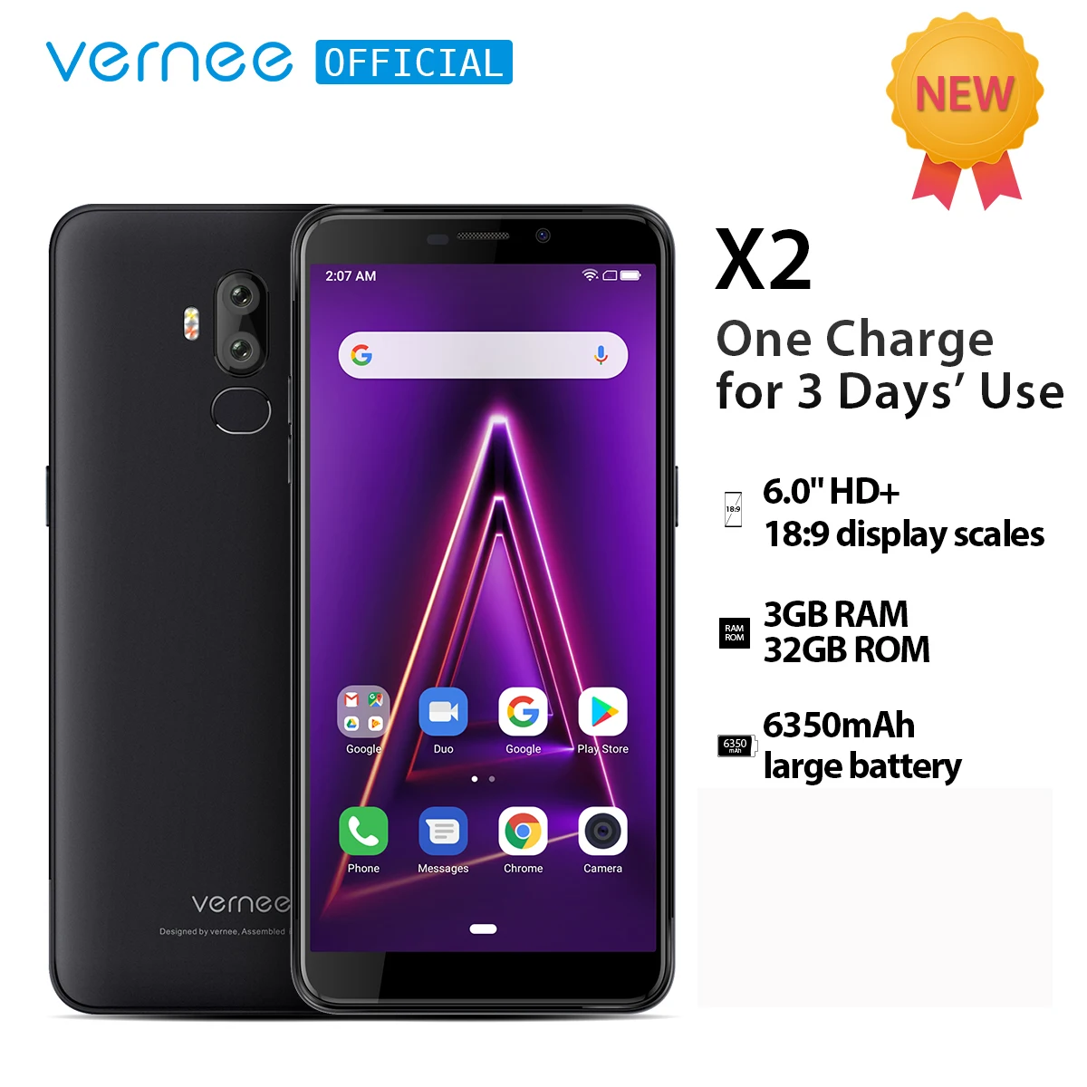 Смартфон Vernee X2 3+32ГБ|Смартфоны| |