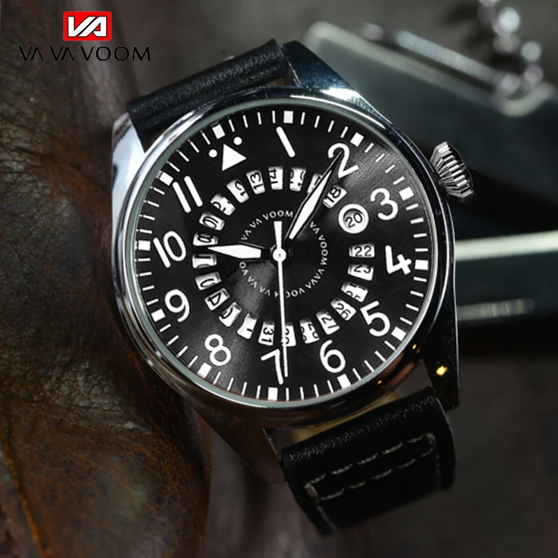 VAVA VOOM Brand Men Sports Watches Men's Quartz Date Clock Man Leather Strap Military Waterproof Wrist watch relogio masculino
VAVA VOOM Brand Men Sports Watches Men's Quartz Date Clock Man Leather Strap Military Waterproof Wrist watch relogio masculino