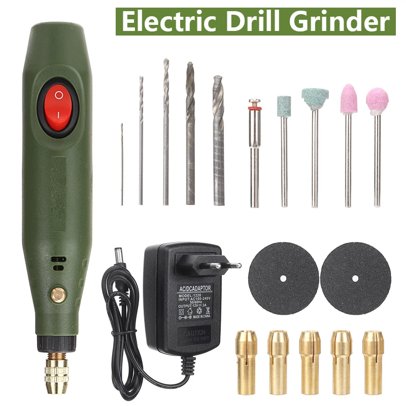 Mini Electric Grinder Drill Set Grinding Drilling Milling Polishing Drilling Cutting Engraving Tool 18000RPM
Mini Electric Grinder Drill Set Grinding Drilling Milling Polishing Drilling Cutting Engraving Tool 18000RPM