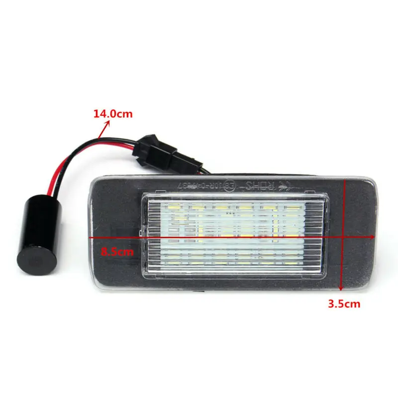 Error free License Plate Light For Opel Astra J Sports Tourer Zafira Exterior 18-3528-SMD White 12V
Error free License Plate Light For Opel Astra J Sports Tourer Zafira Exterior 18-3528-SMD White 12V