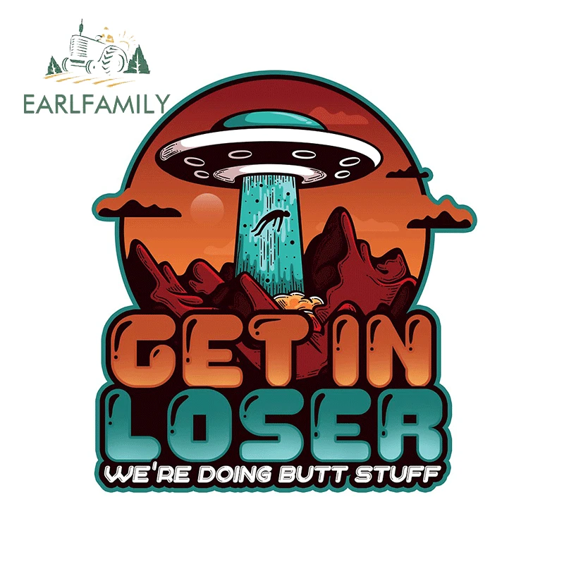 Наклейка EARLFAMILY "Получи в лузер", 13 см х 11,8 см, забавная наклейка в виде НЛО, пришельцев, автомобиля, граффити, наклейка для ноутбука, аксессуар...
Наклейка EARLFAMILY "Получи в лузер", 13 см х 11,8 см, забавная наклейка в виде НЛО, пришельцев, автомобиля, граффити, наклейка для ноутбука, аксессуар...