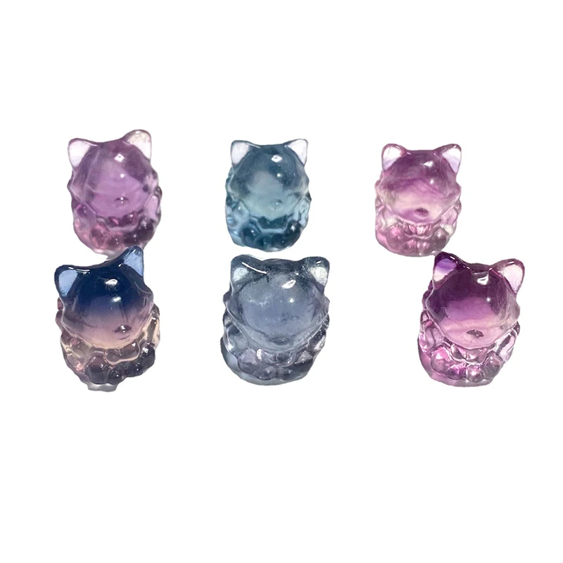 Colorful Fluorite Gemstone Nine Tailed Fox Pendant Animals Healing Crystalsstones Jewelry Accessories
Colorful Fluorite Gemstone Nine Tailed Fox Pendant Animals Healing Crystalsstones Jewelry Accessories