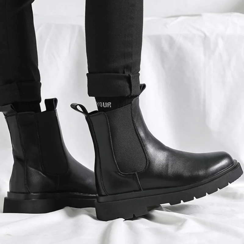 Men Chelsea Boots Winter Black Men Shoes Natural Leather Boots Mens Footwear Warm Plush Fur Winter Boots for Men
Men Chelsea Boots Winter Black Men Shoes Natural Leather Boots Mens Footwear Warm Plush Fur Winter Boots for Men