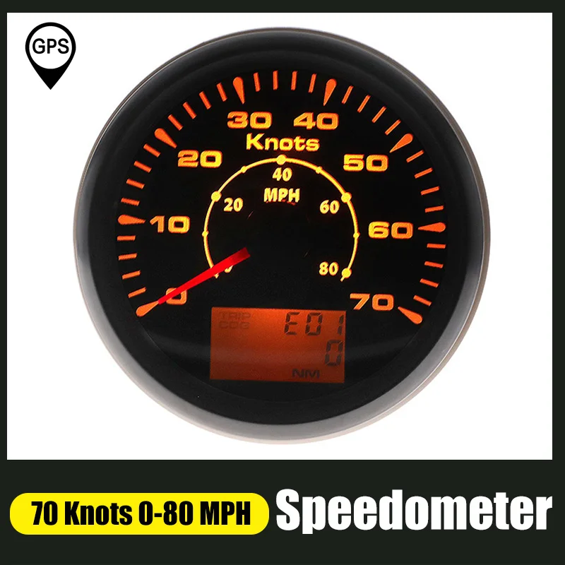 Waterproof GPS Speedometer Odometer 0-70 Knots 0-80 MPH Speed Gauge With 8 Color Backlight 12V/24V For Car Boat Motorcycle
Waterproof GPS Speedometer Odometer 0-70 Knots 0-80 MPH Speed Gauge With 8 Color Backlight 12V/24V For Car Boat Motorcycle