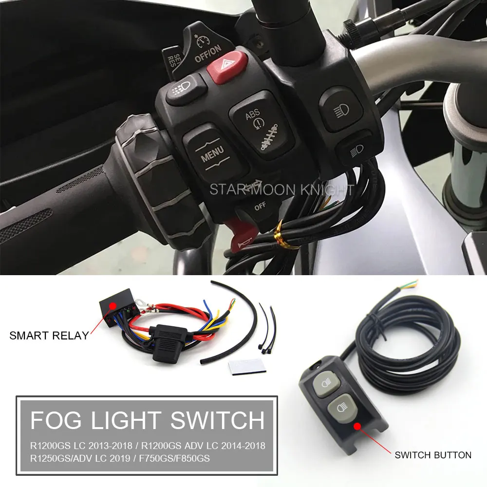 Motorcycle Handle Fog Light Switch For BMW gs R1200GS R 1200 1250 GS R1250GS F850GS F750GS ADV Adventure LC Control Smart Relay 
Motorcycle Handle Fog Light Switch For BMW gs R1200GS R 1200 1250 GS R1250GS F850GS F750GS ADV Adventure LC Control Smart Relay