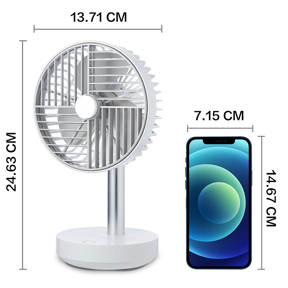 SMARTDEVIL Portable Desk Fan Lower Noise USB Rechargeable Battery Operated Fan with Four Speeds, 4000Mah Battery
SMARTDEVIL Portable Desk Fan Lower Noise USB Rechargeable Battery Operated Fan with Four Speeds, 4000Mah Battery