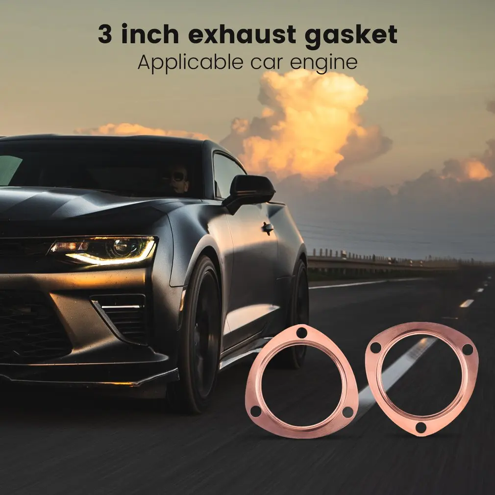 3 Inches Copper Header Exhaust Collector Gaskets Reusable Gaskets For Car Engine For SBC BBC 302 350 454 383
3 Inches Copper Header Exhaust Collector Gaskets Reusable Gaskets For Car Engine For SBC BBC 302 350 454 383