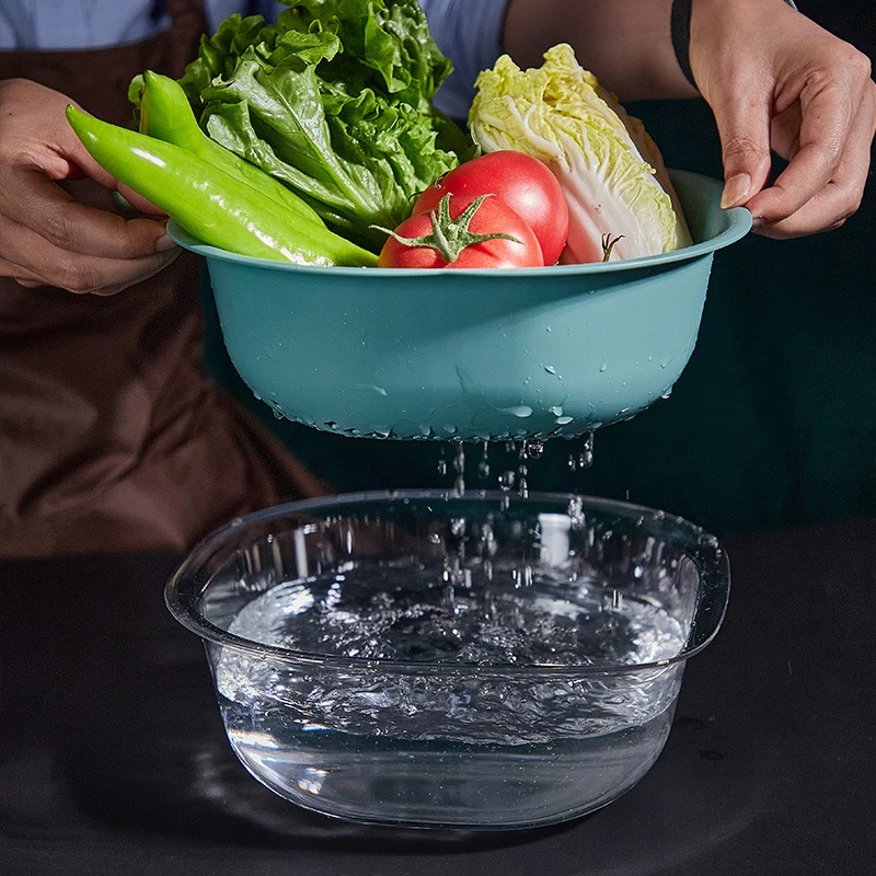 Double Layer Drainer 2 in 1 Bowl Strainer Combo Durable Washable Convenient Detachable for Cleaning Veggies LI
Double Layer Drainer 2 in 1 Bowl Strainer Combo Durable Washable Convenient Detachable for Cleaning Veggies LI
