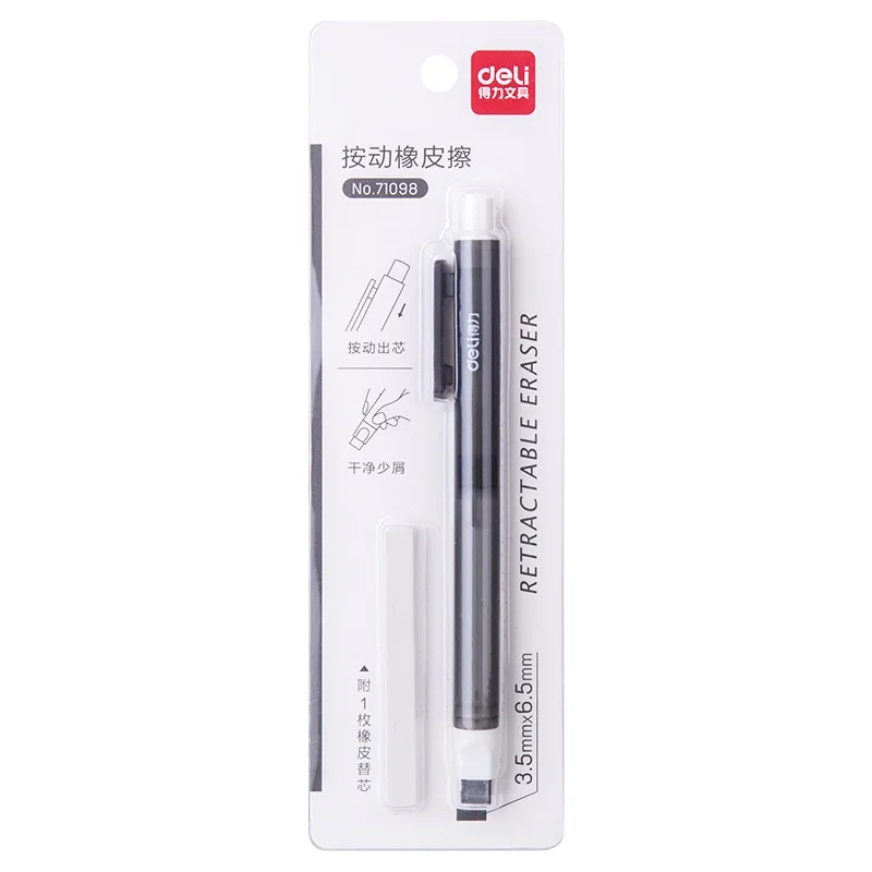 Correction Supplies Pencil Rubber Retractable Press Eraser School Stationery Erasers for Kids Office Supplies
Correction Supplies Pencil Rubber Retractable Press Eraser School Stationery Erasers for Kids Office Supplies