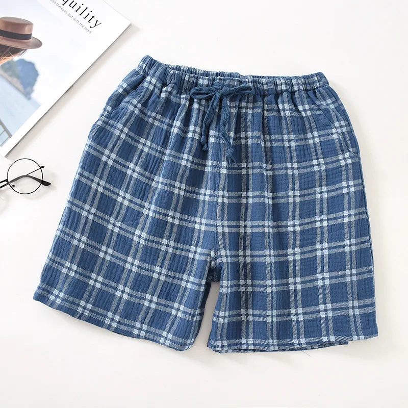 Men's Sleepwear Shorts Crepe And Cotton Lattice Drawstring Casual Relaxed Beach Short For Couples Nightgown Clothing 2021
Men's Sleepwear Shorts Crepe And Cotton Lattice Drawstring Casual Relaxed Beach Short For Couples Nightgown Clothing 2021