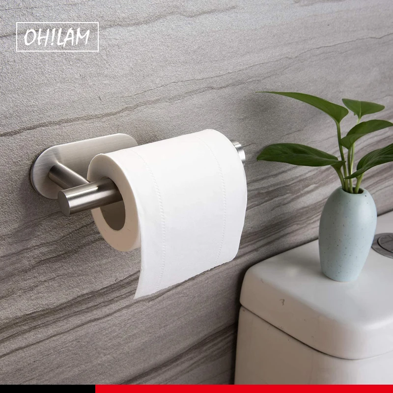 Toilet Paper Holder Self Adhesive 3M Sticker Toilet Tissue Roll Holder No Drilling For Bathroom Stainless Steel Brushed
Toilet Paper Holder Self Adhesive 3M Sticker Toilet Tissue Roll Holder No Drilling For Bathroom Stainless Steel Brushed