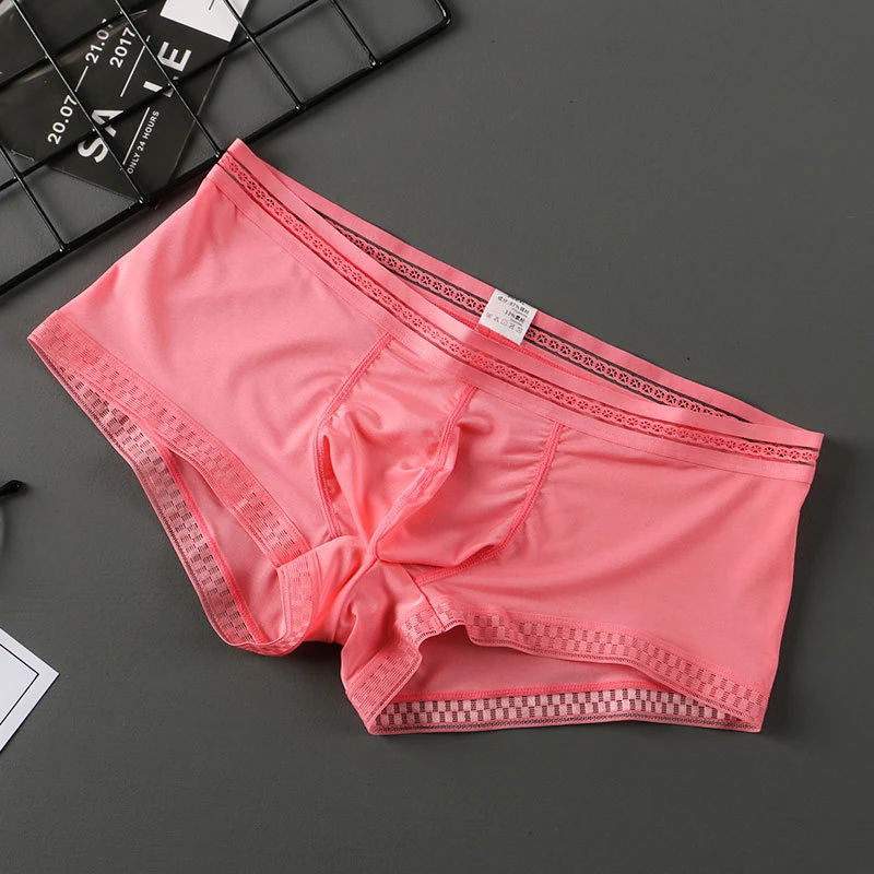 Big Bag Men's briefs iced silk Men's transparent traceless underwear Quick drying and breathable men's underwear 
Big Bag Men's briefs iced silk Men's transparent traceless underwear Quick drying and breathable men's underwear