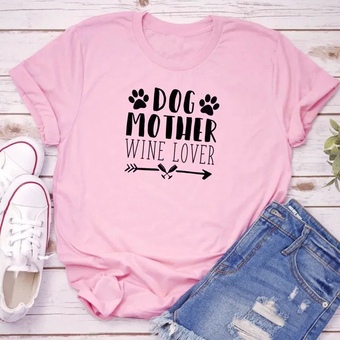 Женская футболка со слоганом, с коротким рукавом, с изображением собаки, мамы, винного любовника, Забавный летний женский розовый хипстер с ... 
Женская футболка со слоганом, с коротким рукавом, с изображением собаки, мамы, винного любовника, Забавный летний женский розовый хипстер с ...